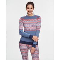  Women's Silja Wool Long Sleeve Top - Blue