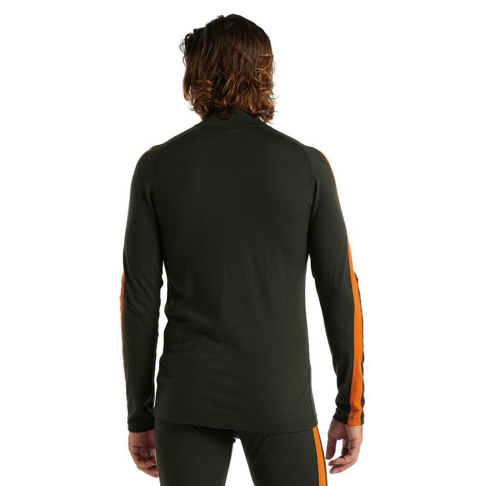 Icebreaker Men's Merino 200 Sonebula High Neck Thermal Top - Green