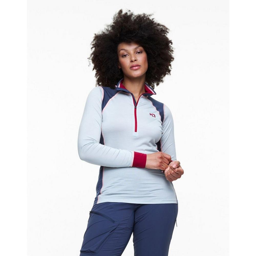 Kari Traa Women's Voss Light Half Zip - Misty