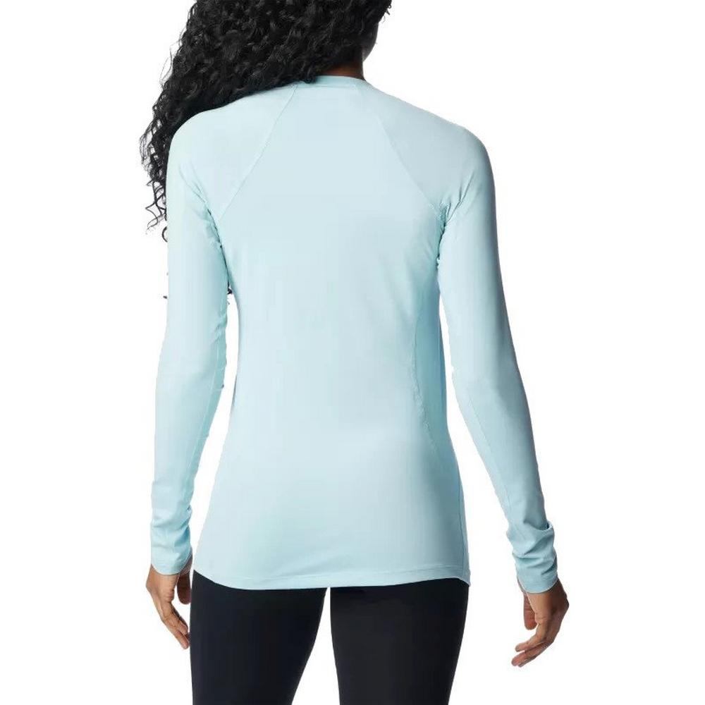 Columbia PFG Womens Large L Long Sleeve Button Up Blue Fishing Shirt Mesh