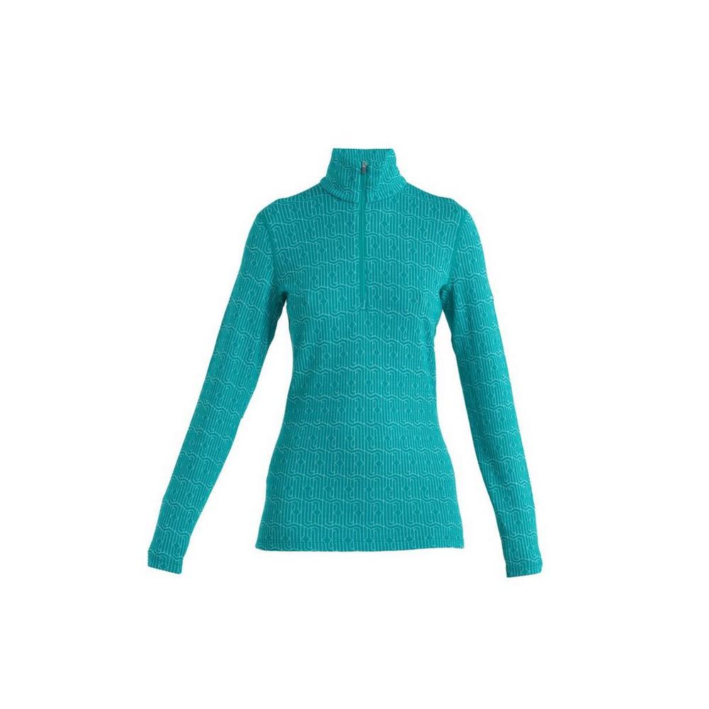 Icebreaker Women's 260 Vertex Long Sleeve Half Zip - Herenga/Flux