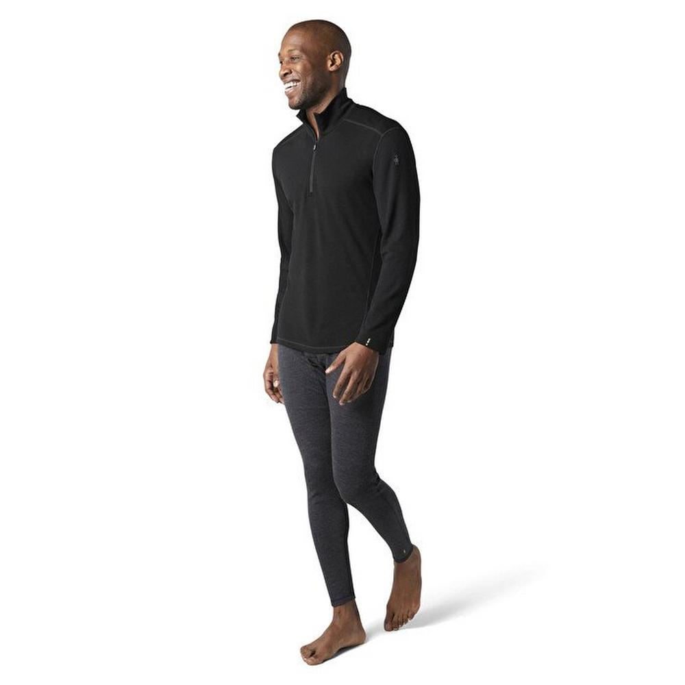 Smartwool Men's Classic Thermal Base Layer 1/4 Zip - Black