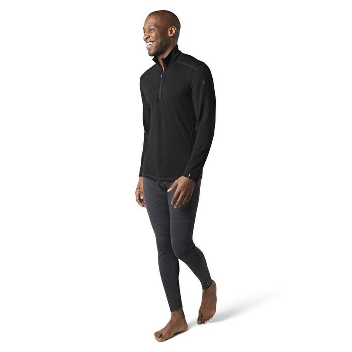 Smartwool Men's Classic Thermal Base Layer 1/4 Zip - Black