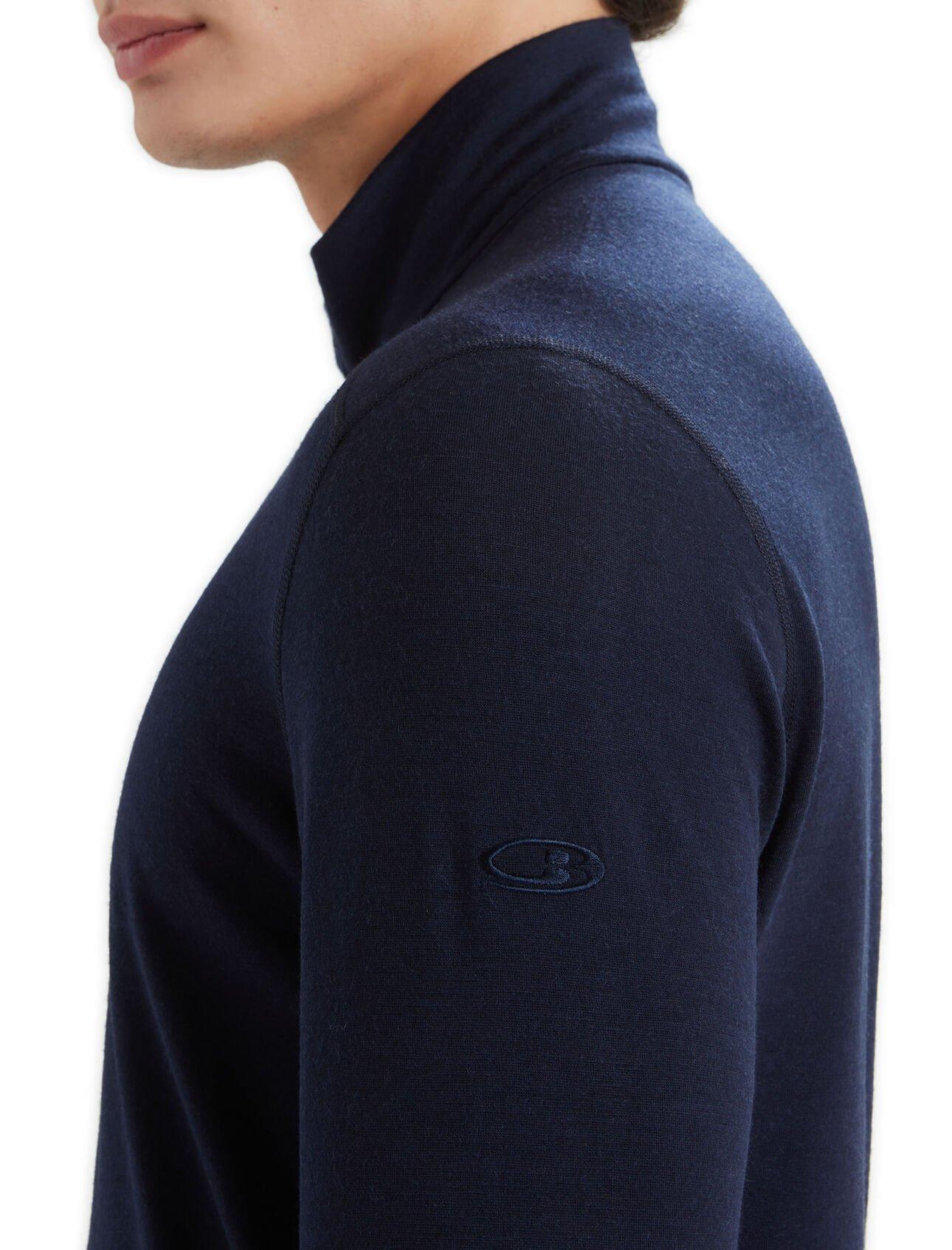 Icebreaker Men's Merino 200 Oasis Long Sleeve Half Zip - Midnight Navy |  Tiso