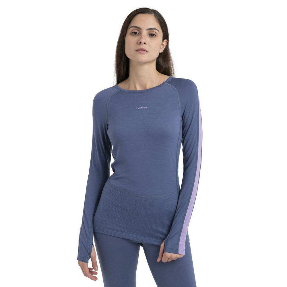 Icebreaker Women's 200 Zoneknit Longsleeve Crew - Purple