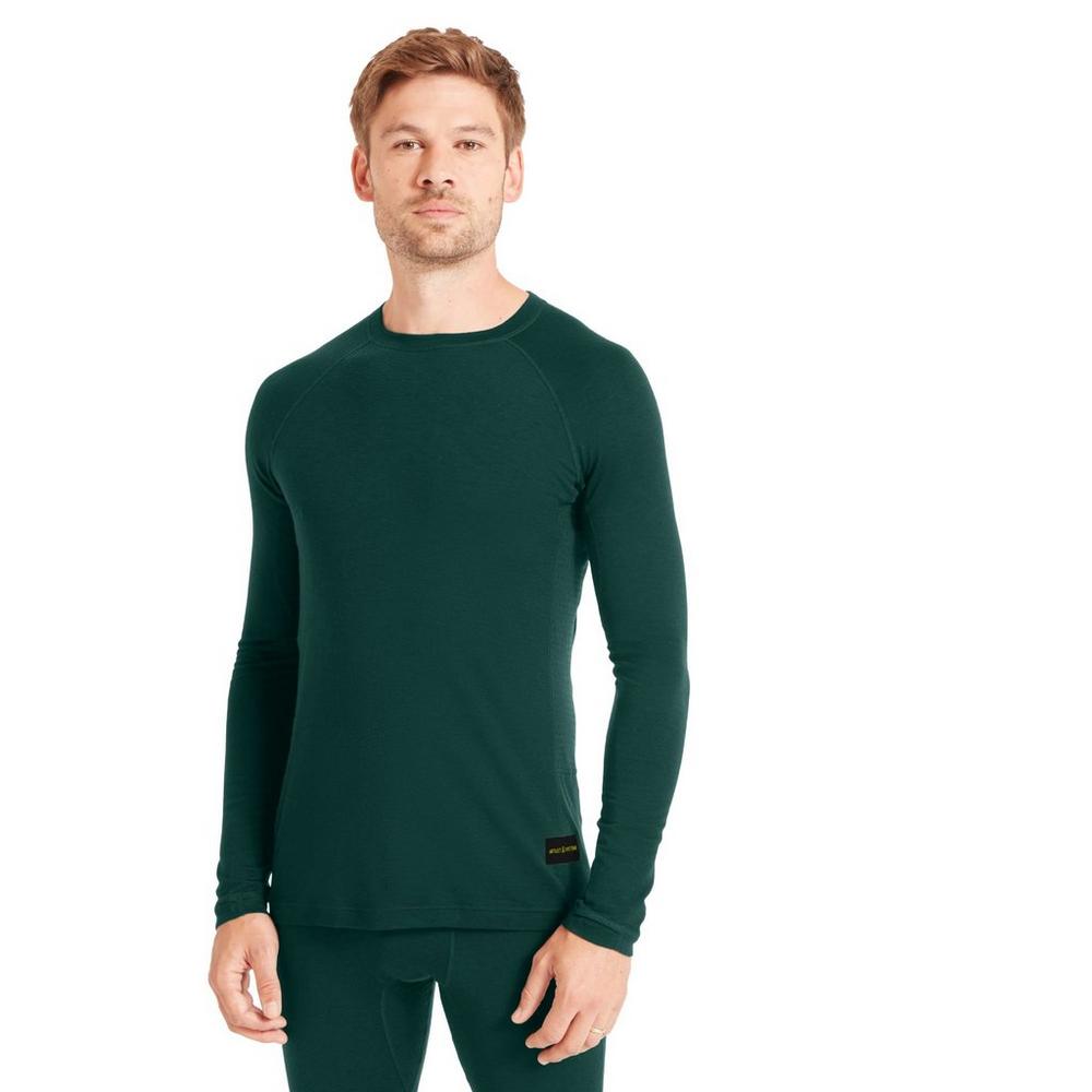 Artilect Men's Boulder 125 Crew Long Sleeve Crew - Green