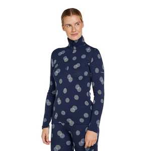 Women's Merino Vertex 260 Long Sleeve Half Zip Thermal Top Falling Flakes - Blue