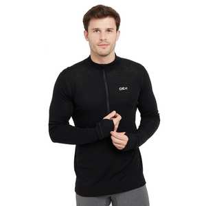 Men?s Kelso Merino Long Sleeve Zip Base Layer - Black