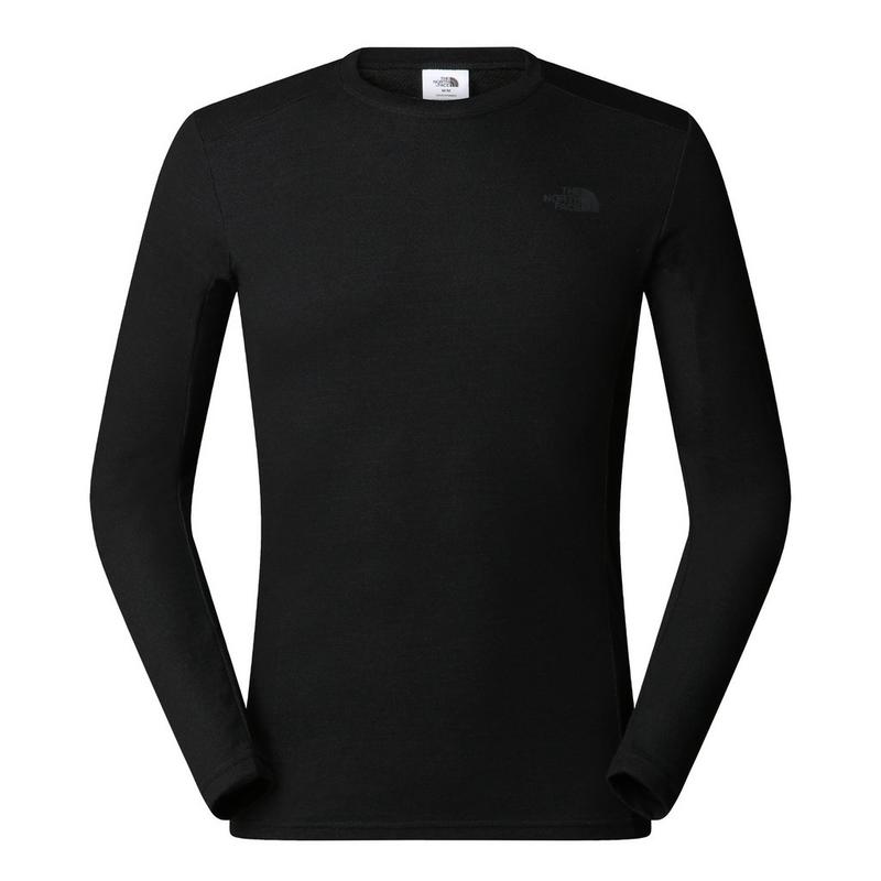 Men's Easy Long Sleeve Crew - Black