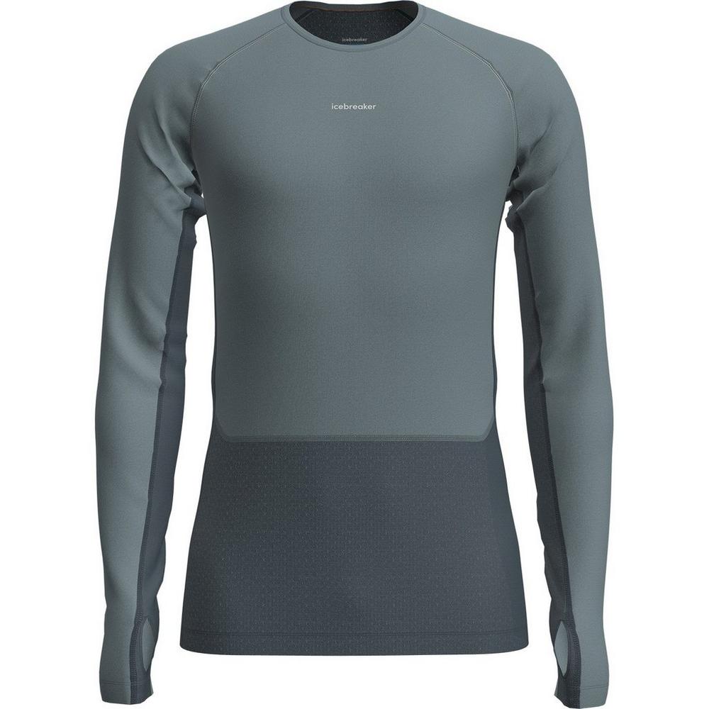 Icebreaker Men's Merino Blend 125 ZoneKnit Long-Sleeve T-Shirt - Blue