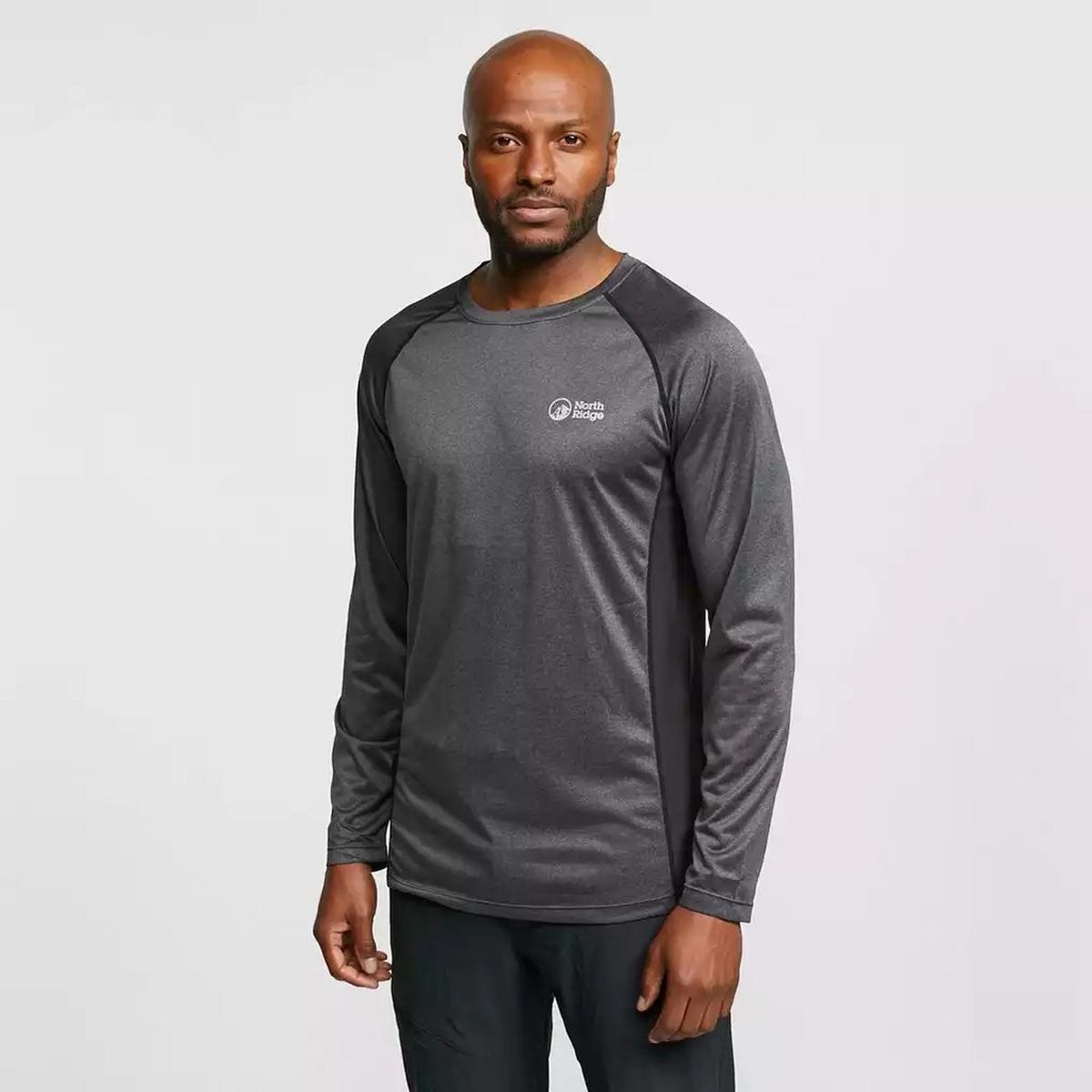 North Ridge Men's Resistance Long Sleeve Tee - Dark Grey