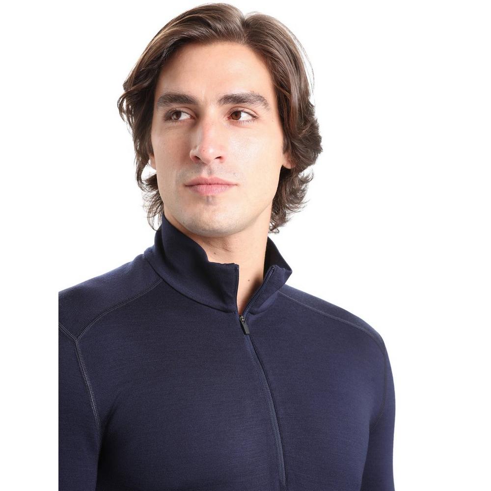 Icebreaker Men's 260 Tech Long Sleeve Half Zip - Navy