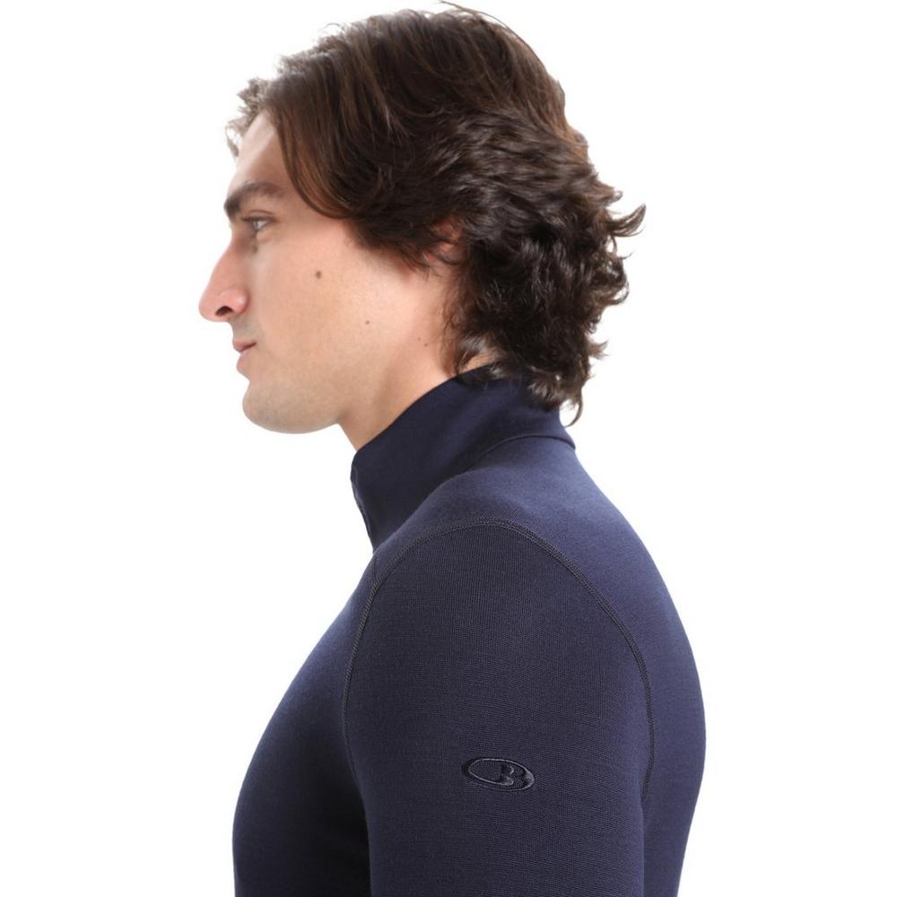 Icebreaker 260 Apex Long Sleeve Half Zip - Mens Alpine/Carbon at