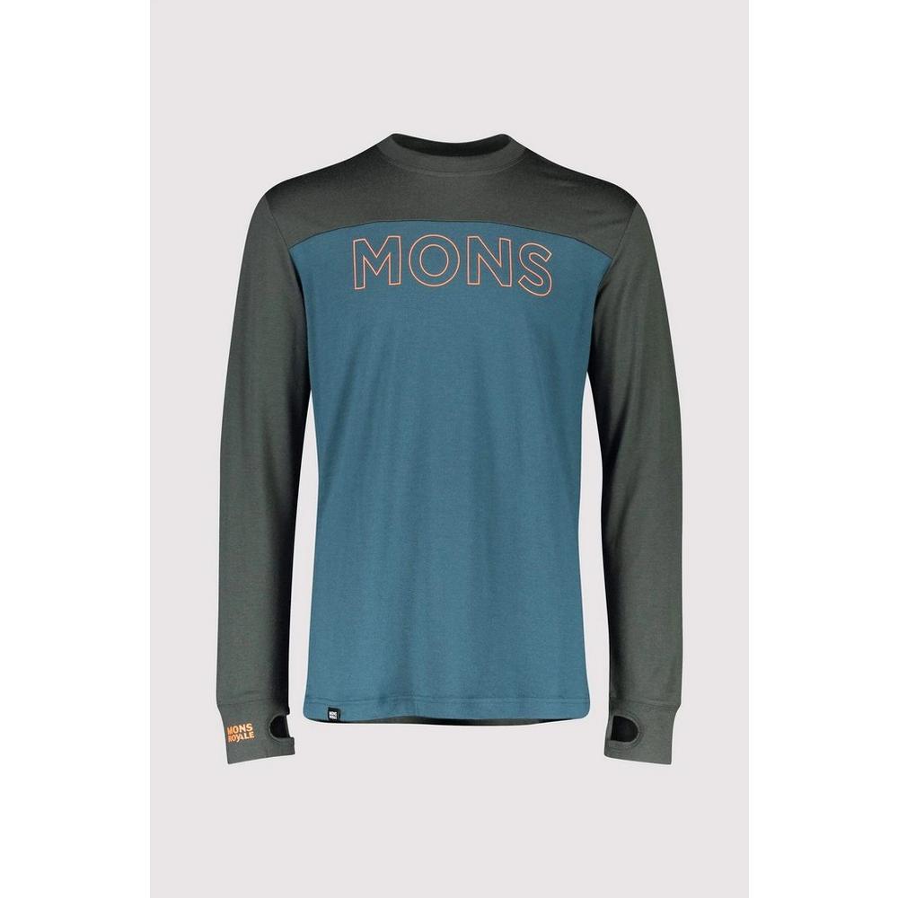 Mons Royale Men's Yotei Tech Long Sleeve - Atlantic Rosin