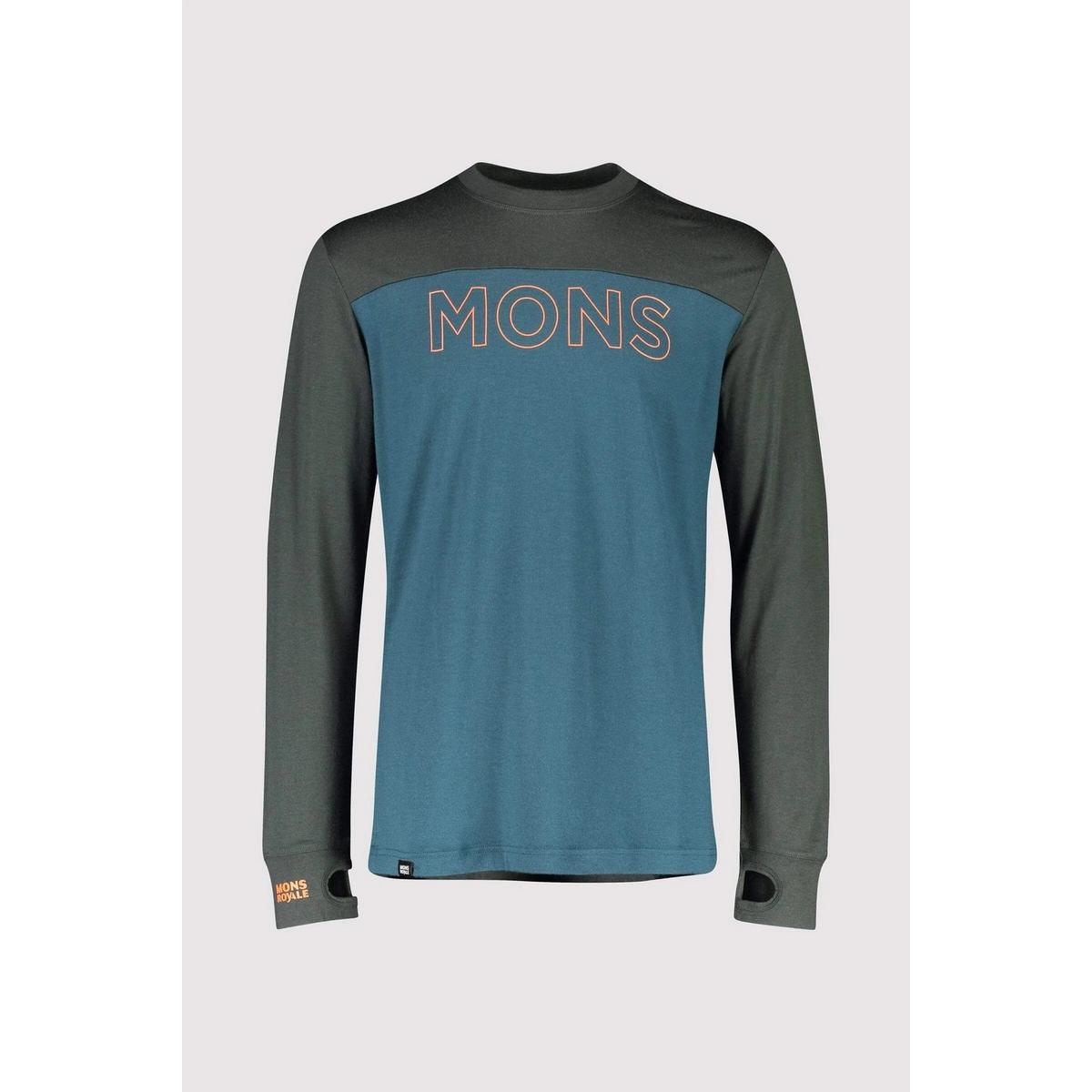 Mons Royale Men's Yotei Tech Long Sleeve - Atlantic Rosin