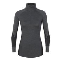  Women's 260 Zone Long Sleeve Half Zip - Jet Heather Black