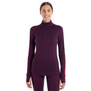 Women's 200 Merino Zoneknit Half Zip Long Sleeve - Purple