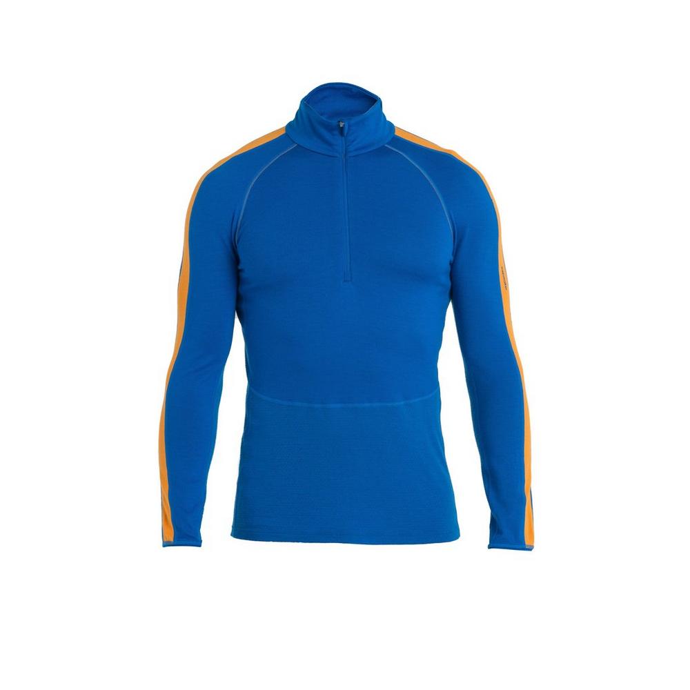 Icebreaker Men's 260 Zoneknit LS Half Zip - Blue