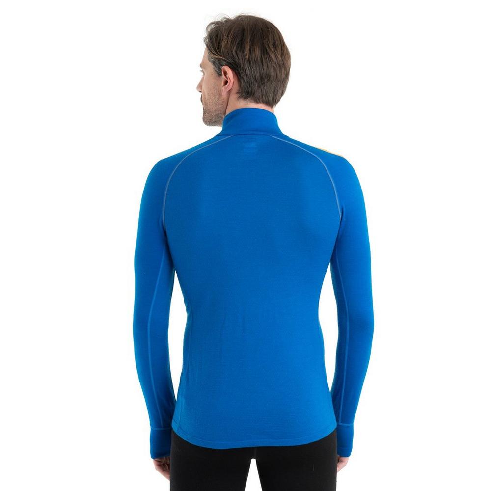 Icebreaker Men's 260 Zoneknit LS Half Zip - Blue