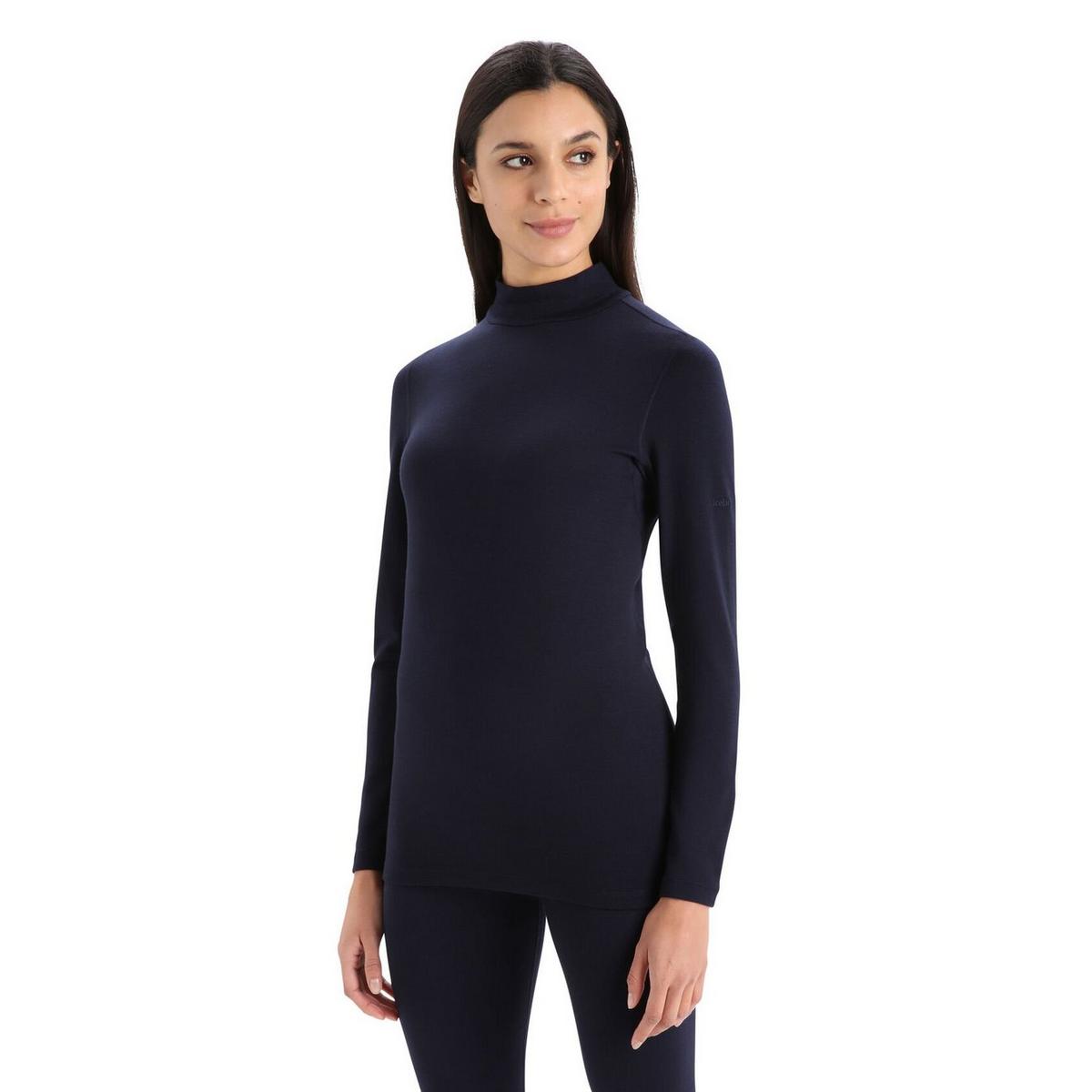 Icebreaker Women's 260 Tech LS Turtleneck - Black