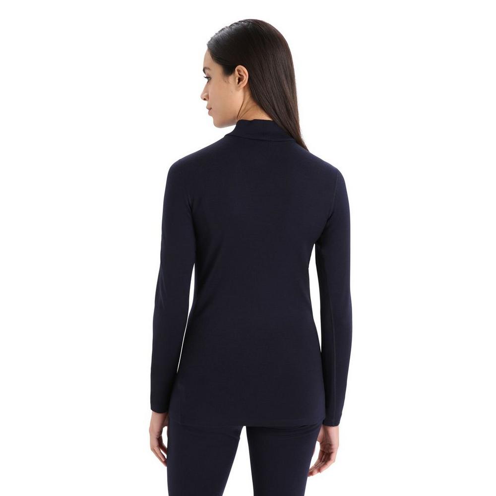 Icebreaker Women's 260 Tech LS Turtleneck - Black