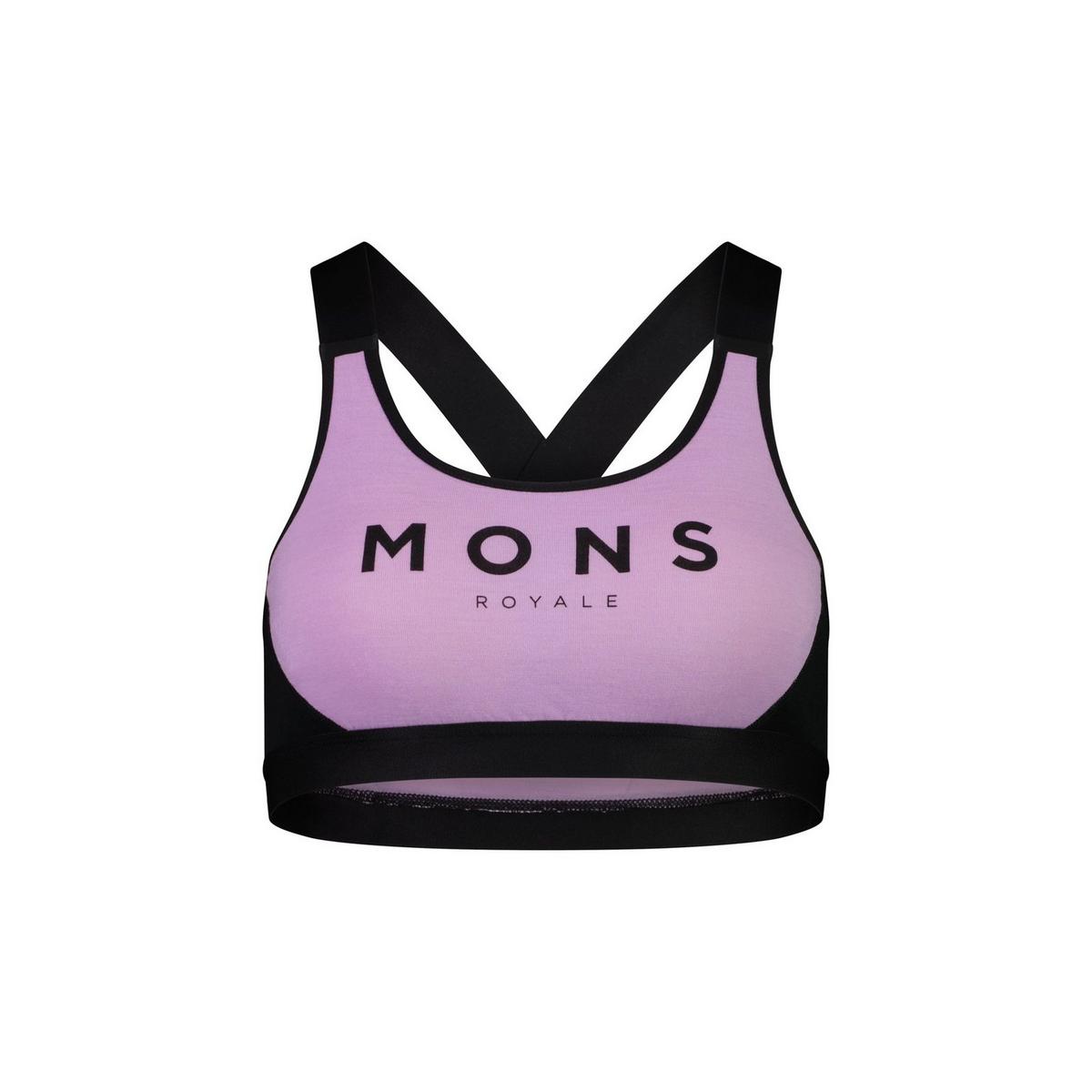 Mons Royale Women's Stella X-Back Bra - Pink