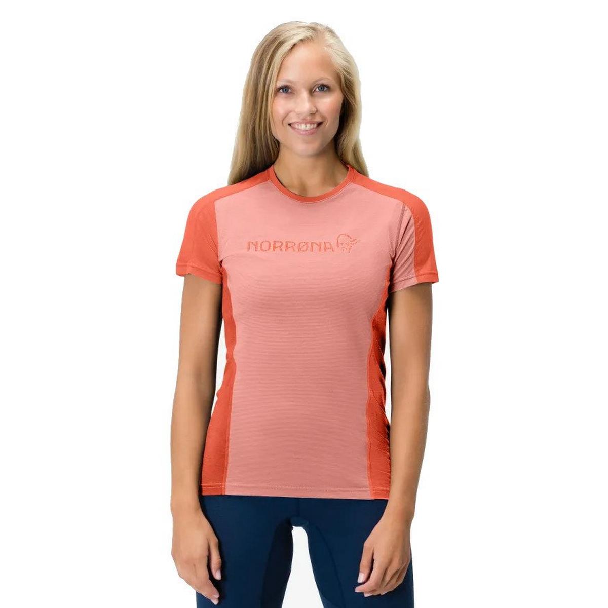 Norrona Women's Falketind Equaliser Merino T-Shirt - Orange