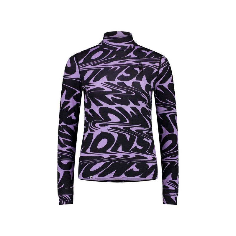 Women's Cascade 200 Flex Mock Neck Base Layer - Black / Purple