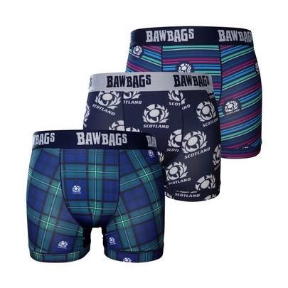 Bawbags Men's Scottish Rugby 3-Pack Boxers