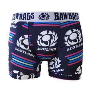 Men's Cool De Sacs Scotland Rugby Tryline Boxer Shorts - Blue