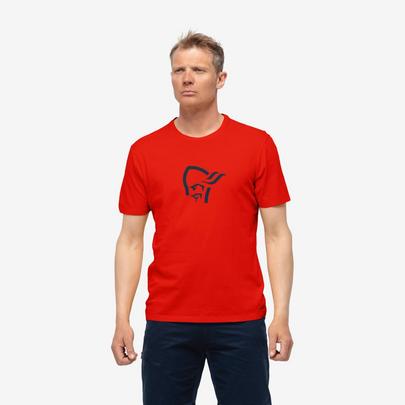 Norrona Men's /29 Cotton Viking T-Shirt - Adrenalin Red
