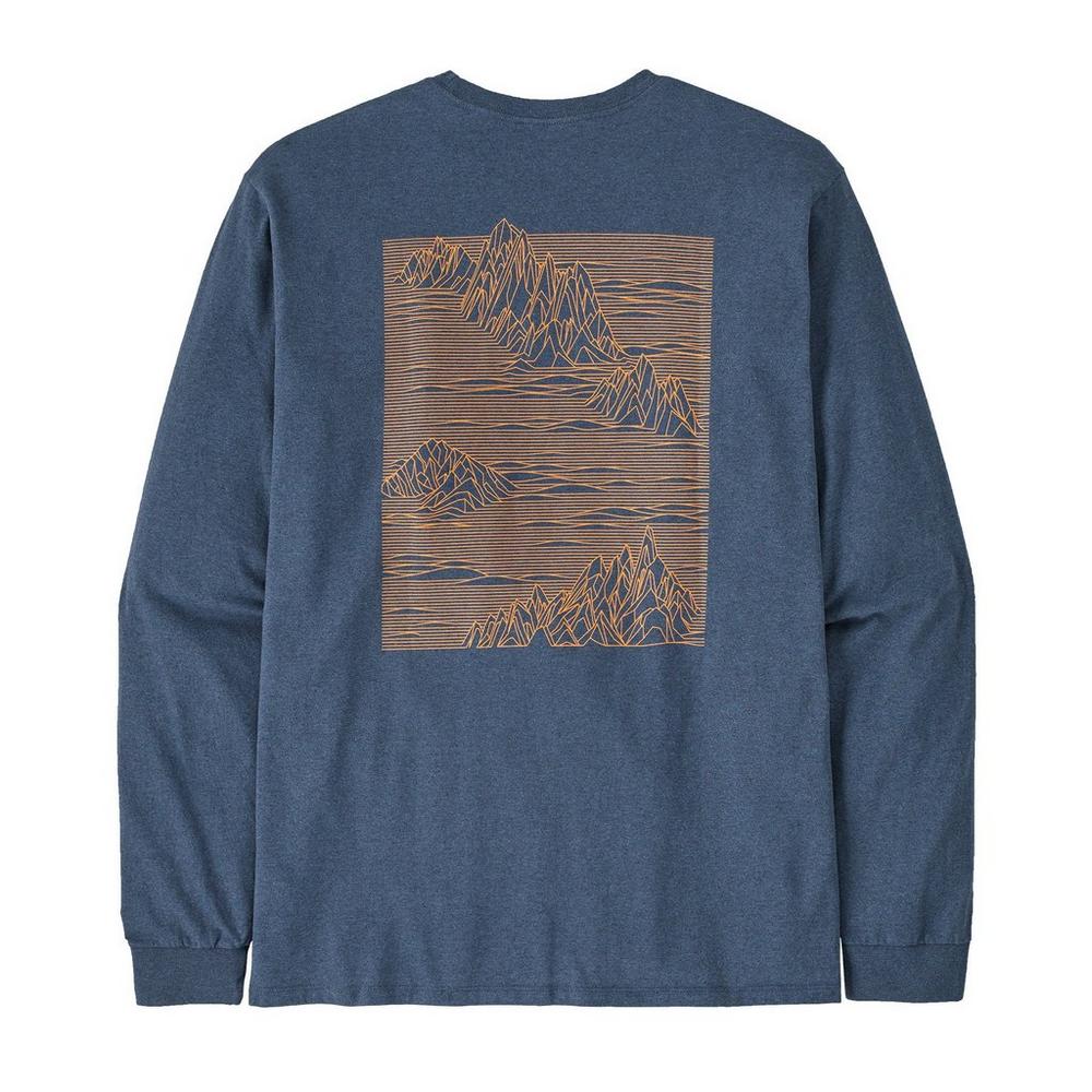 Patagonia Unisex Long-Sleeved Strataspire Responsibili-Tee® Top - Blue