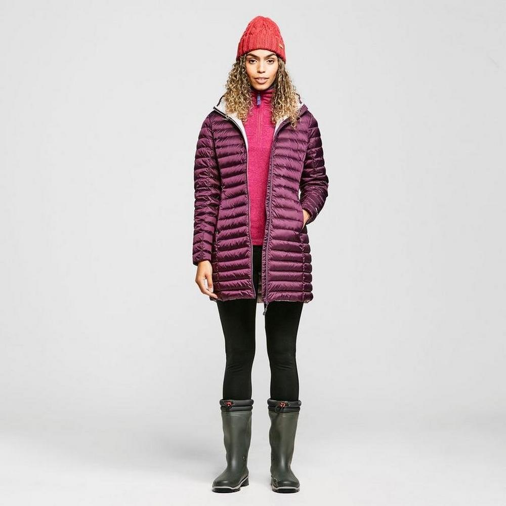 Peter Storm Women's Long Insulated Jacket - Purple