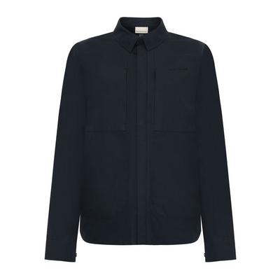 Knowledge Cotton Women's Vent Canvas 200 Classic Overshirt - Navy