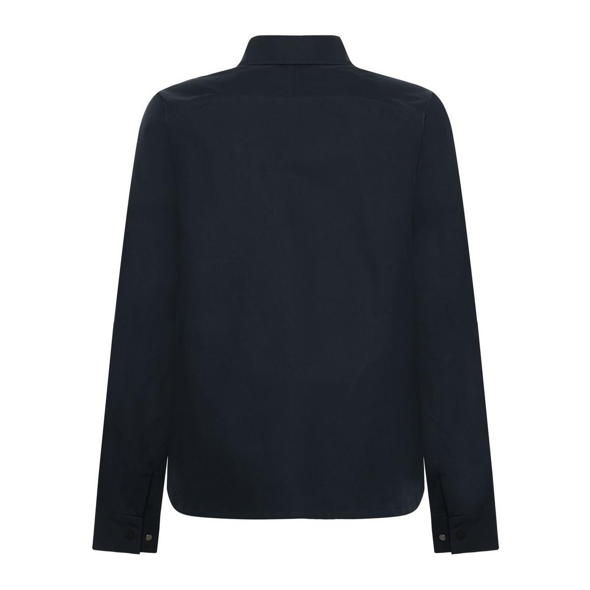 Knowledge Cotton Women's Vent Canvas 200 Classic Overshirt - Navy