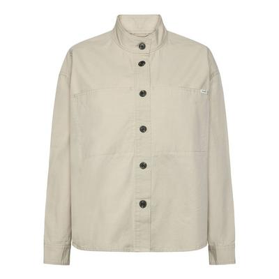 Knowledge Cotton Women's Versatile Slub Overshirt - Cream