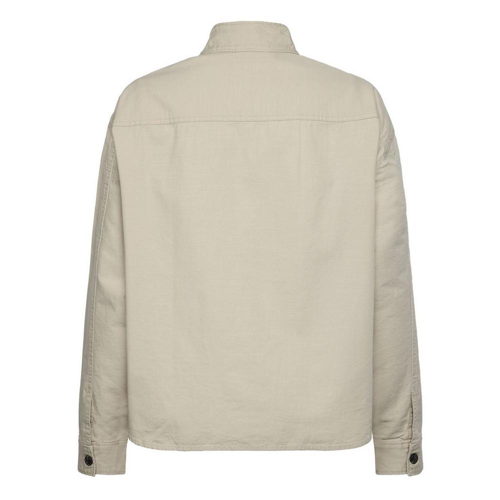 Knowledge Cotton Women's Versatile Slub Overshirt - Cream