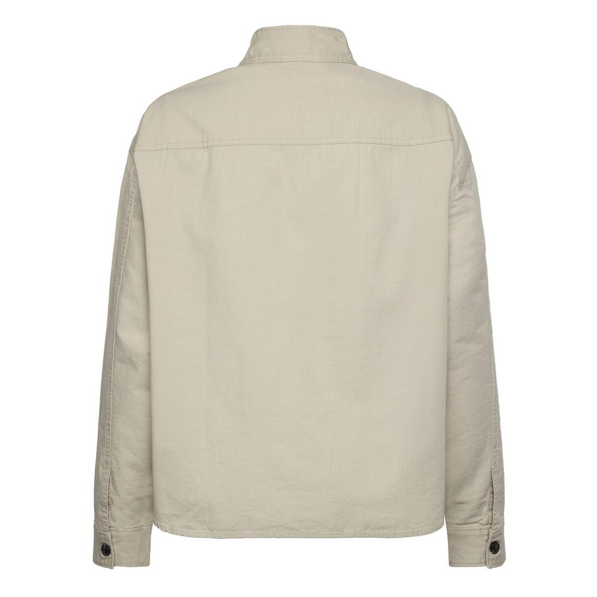 Knowledge Cotton Women's Versatile Slub Overshirt - Cream