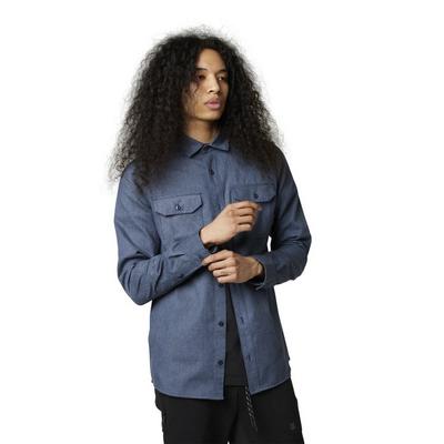 Fox Men's Assembly Line Flannel - Heather Navy