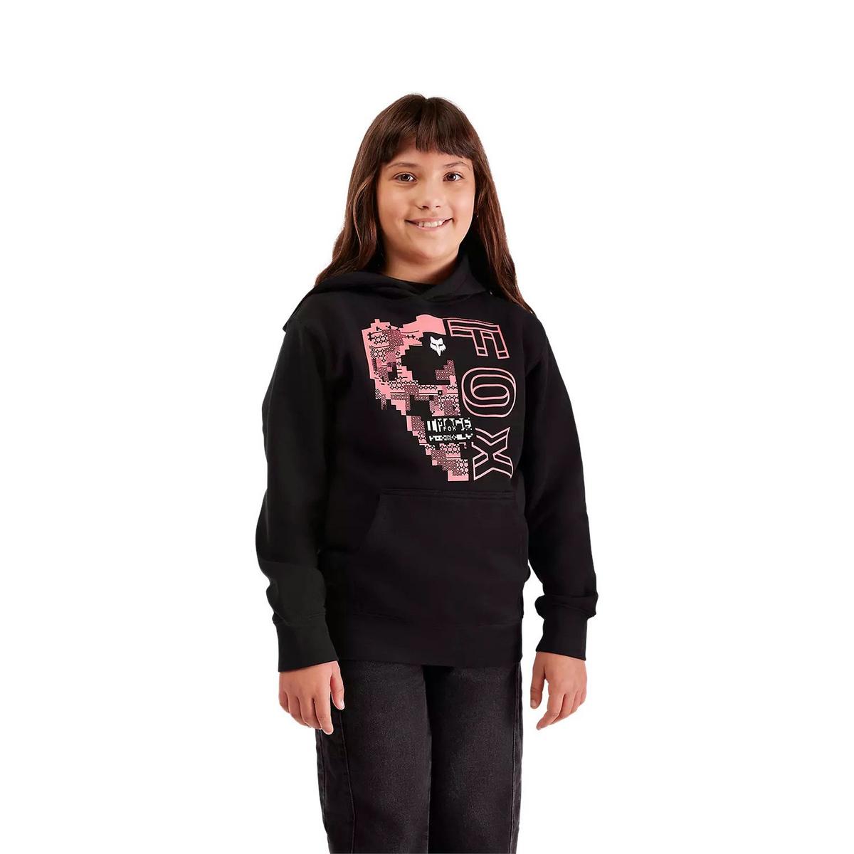Fox Kids' Image Skull Pullover Hoodie - Black