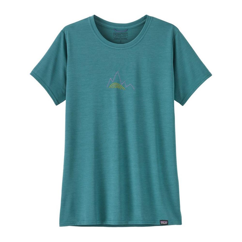 Patagonia Women's Capilene Cool Daily Graphic T-Shirt - Blue / Lands