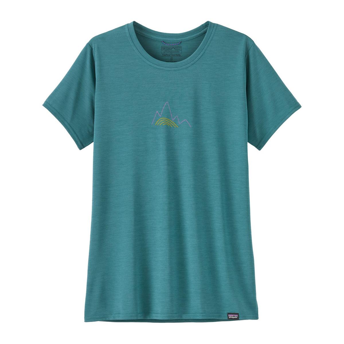 Patagonia Women's Capilene Cool Daily Graphic T-Shirt - Blue / Lands