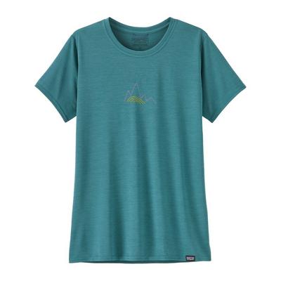 Patagonia Women's Capilene Cool Daily Graphic T-Shirt - Blue / Lands