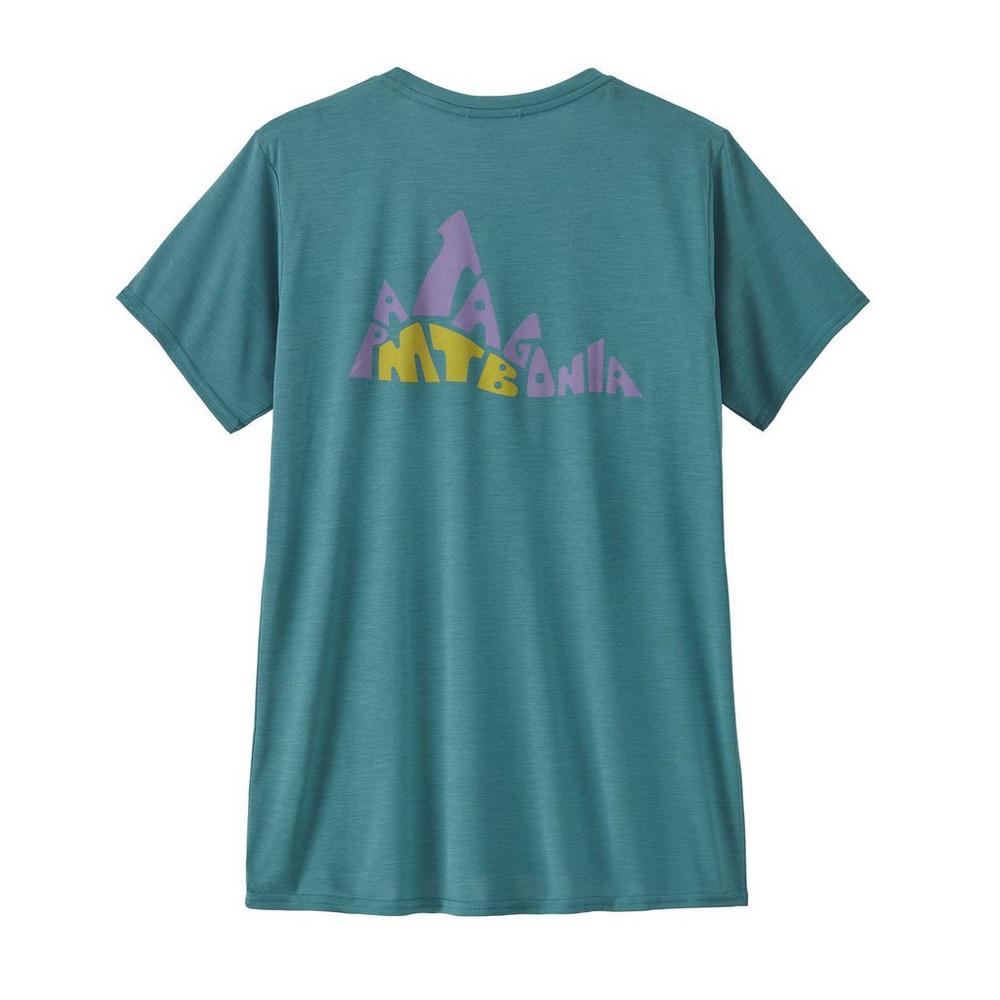 Patagonia Women's Capilene Cool Daily Graphic T-Shirt - Blue / Lands