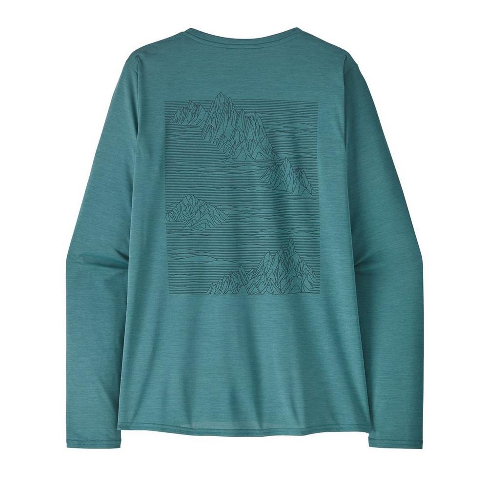 Patagonia Women's Capilene Cool Daily Graphic Long-Sleeve T-Shirt - Blue