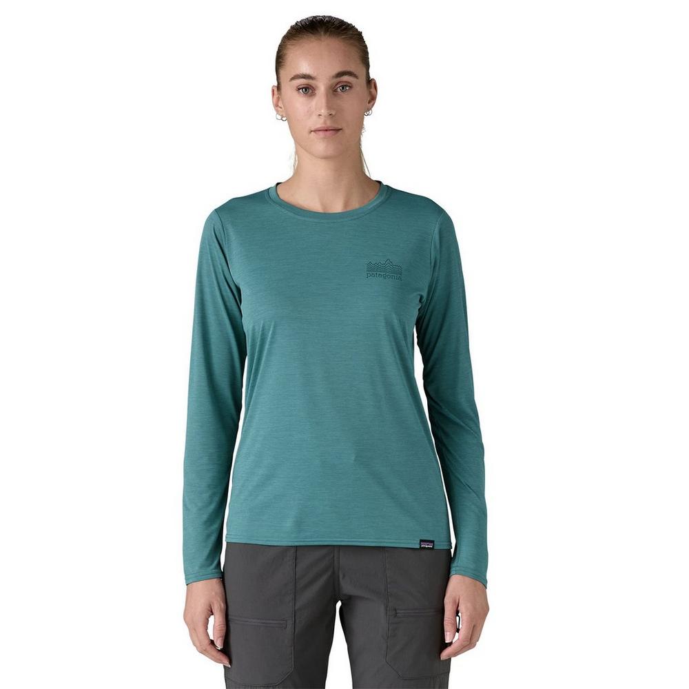 Patagonia Women's Capilene Cool Daily Graphic Long-Sleeve T-Shirt - Blue