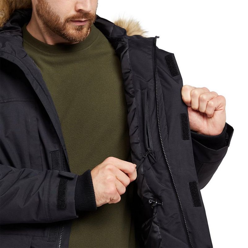 Peter Storm Men's Peter Parka III Jacket - Black | Tiso