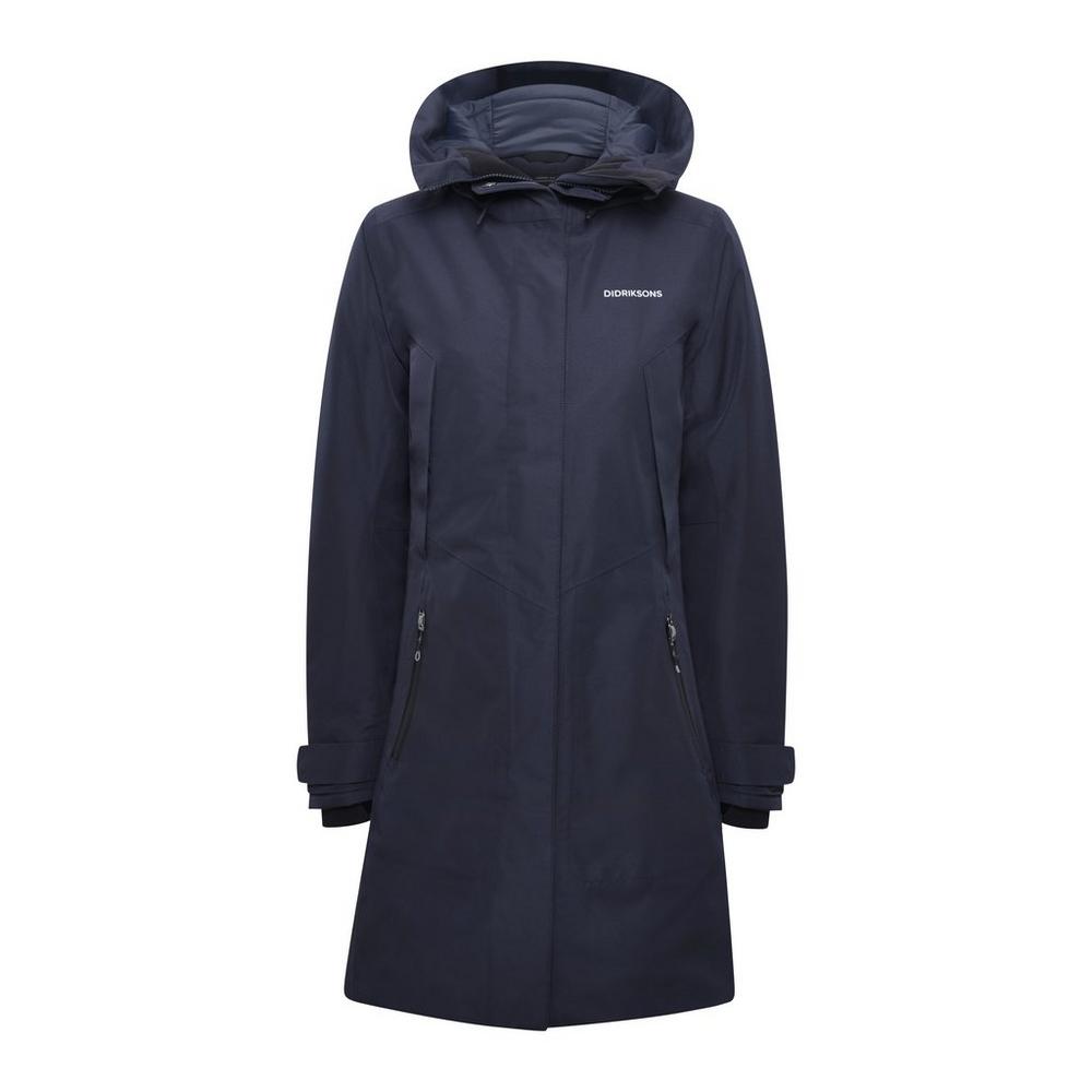 Didriksons Women's Antje Parka - Navy | George Fisher