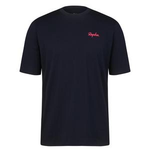  Men's Logo T-Shirt - Dark Navy / Hi-Vis Pink