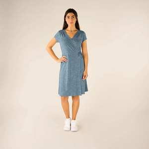 Women's Padma Wrap Dress - Haze Leaf